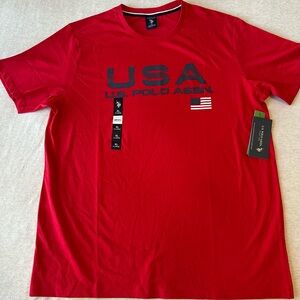 U.S. Polo Assn. Bold Red‎ Men's Tee